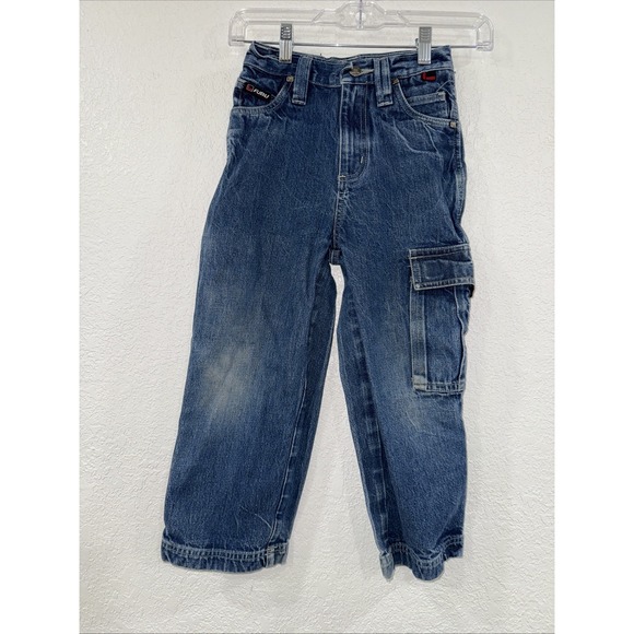 FUBU The Collection Blue Straight Jeans Classic Style Boys Size 5 - Picture 2 of 6
